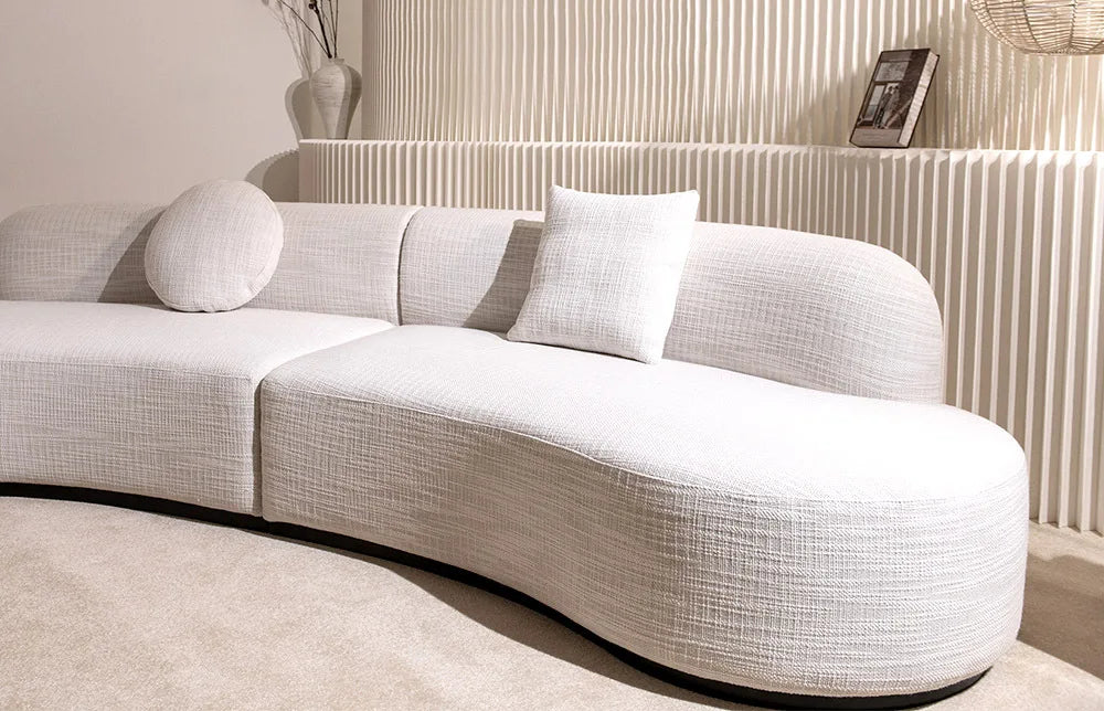 Verona 3 Seater Sofa Beige Cotton